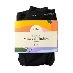 NWT Huha Mineral Undies Cheeky Underwear Panties Black Sz. XXS